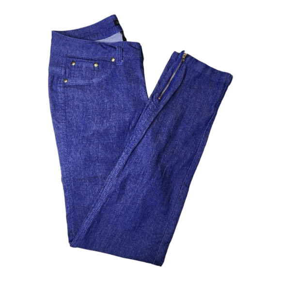 Iman Global Chic Slip Into Slim Ankle Zipper Denim Jeans - Size 6 NWT - Picture 5 of 8